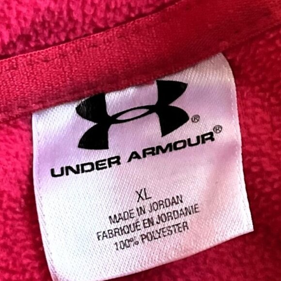 UNDER ARMOUR FLEECE PULLOVER JACKET - Picture 12 of 13
